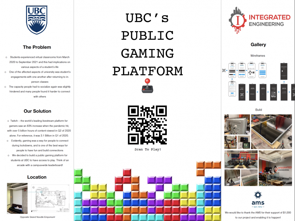 UBC's Public Gaming Platform poster